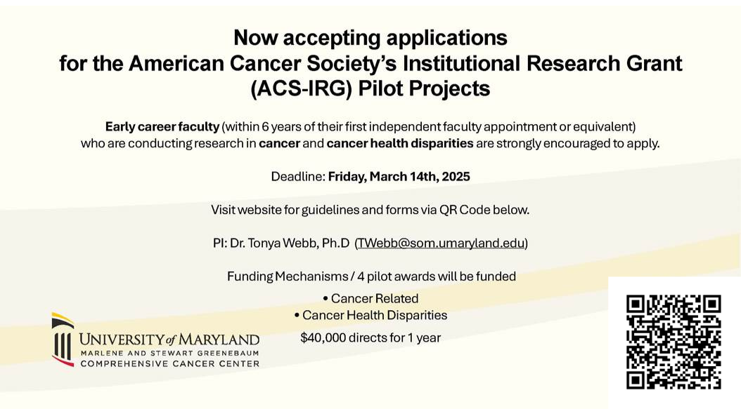 American Cancer Society’s Institutional Research Grant (ACS‐IRG)