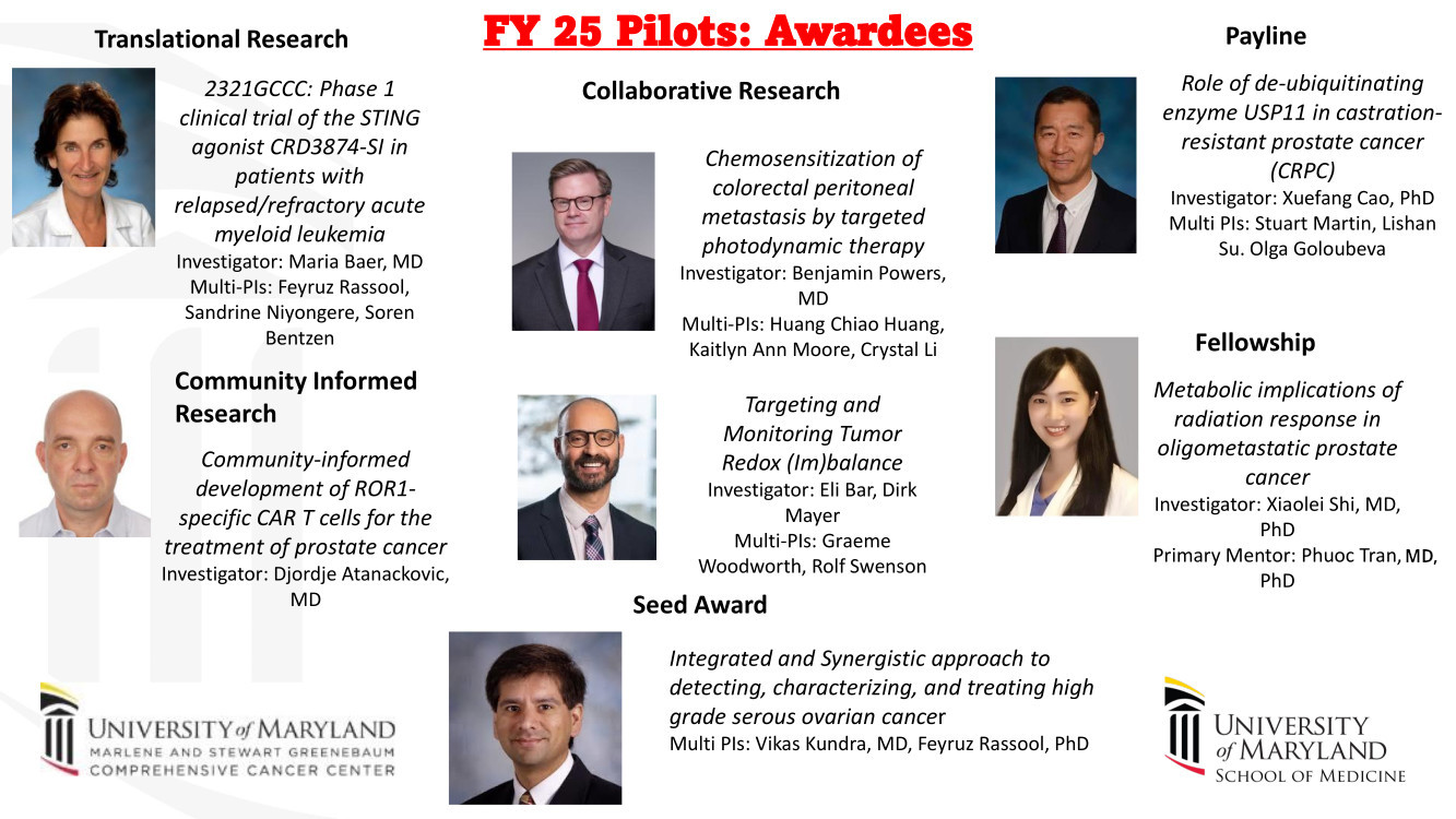 FY25 Pilot Awardees